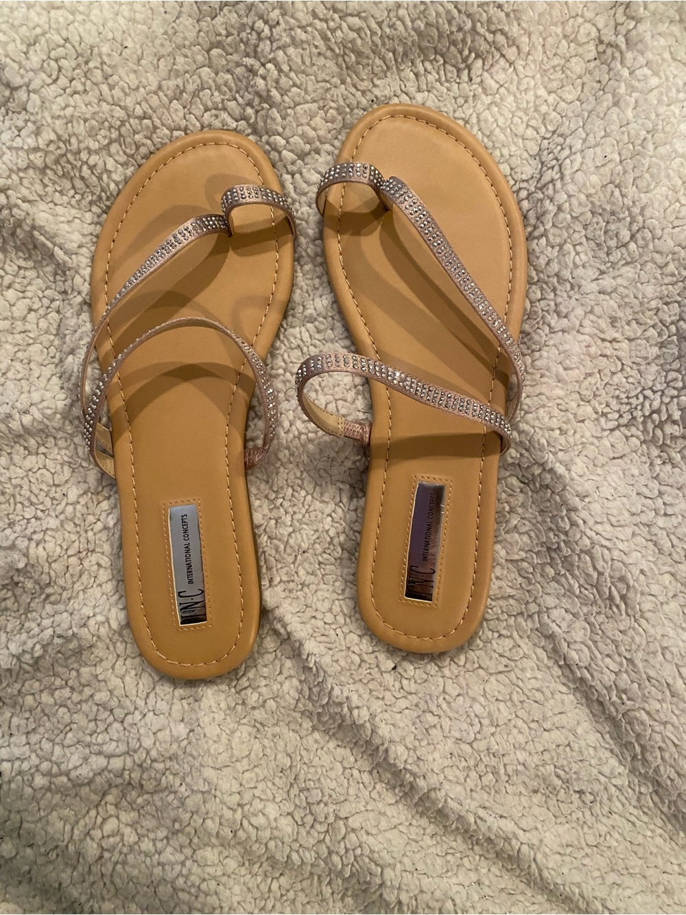 INC International Concepts Bisque/Taupe Sandals